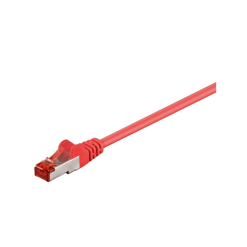 Goobay 95650 CAT 6 Patch Cable, S/FTP (PiMF), Red, 25 m Length