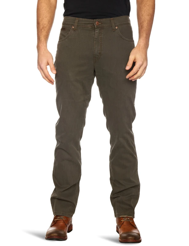 Wrangler Texas Tapered Men's Jeans Mongoose W34INXL30 in - Image 1