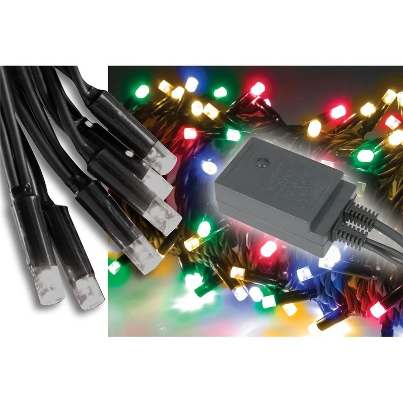 Heavy Duty 90 LED Oudoor String Light with Control - Multicolour RGBA 11 Metre