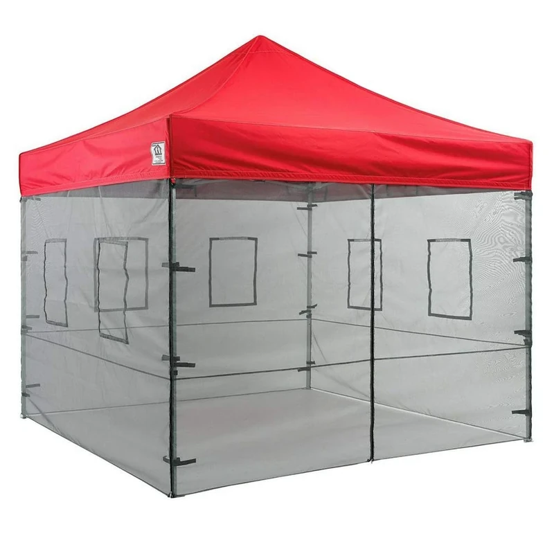 Impact Canopies 10’ Vendor Food Mesh Walls Sidewall Canopy Kit (Walls Only)