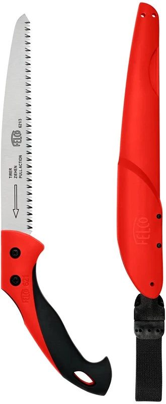 Felco Straight Cut Pull Stroke Saw Model 621 80mm Cut 240mm Blade Includes Sheath with Belt Loop Tree Surgeon Professional Home Gardener Forestry Replacement Blade Model 621/3