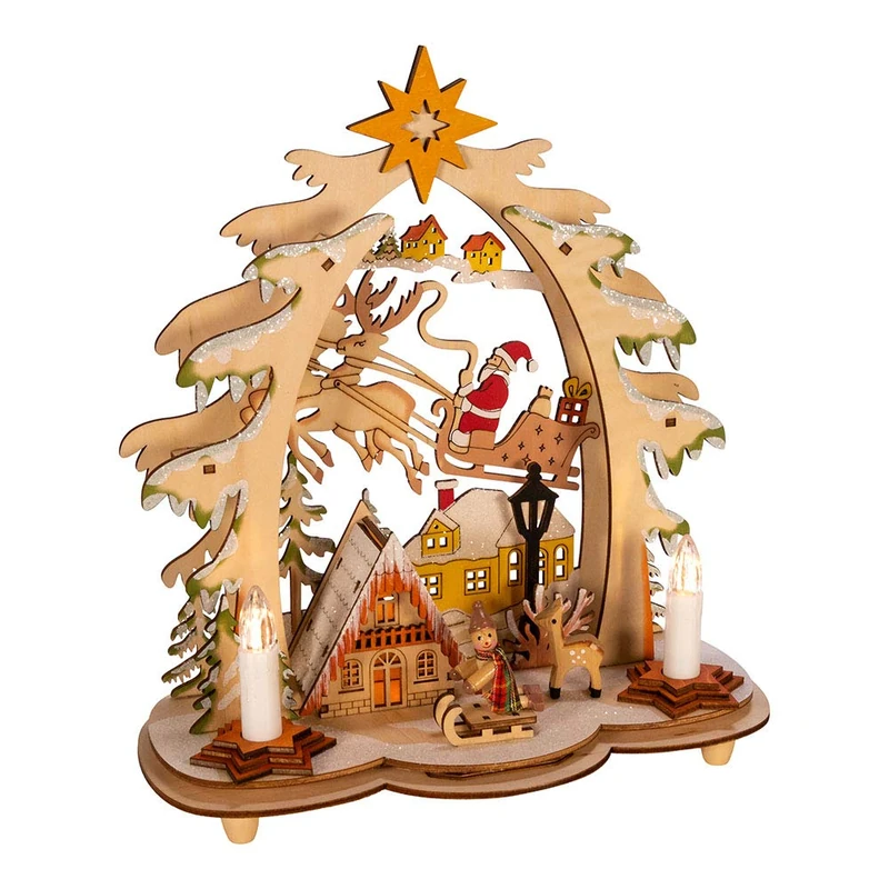 Kurt S. Adler Village House, Multicolor, 12 x 7