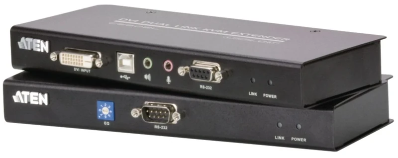 USB DVI Dual Link Cat 5 KVM Extender CE602 ATEN (2560x1600@60Hz (DVI Dual Link)40m; 1024 x 768@60Hz 60m) 8KV/15KV ESD protection, access computer system from a remote console, UK, 1 KVM Market Leader