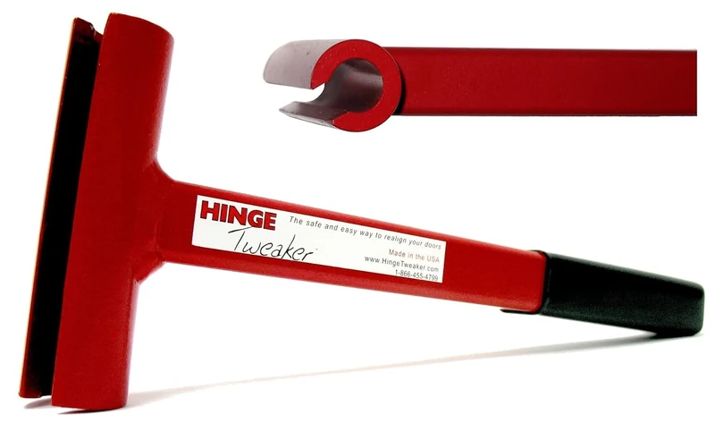 Hinge Tweaker Red Standard Weight Size for .134 Gauge Commercial Door Hinge Adjustment Tool/Hinge Bender - Image 1