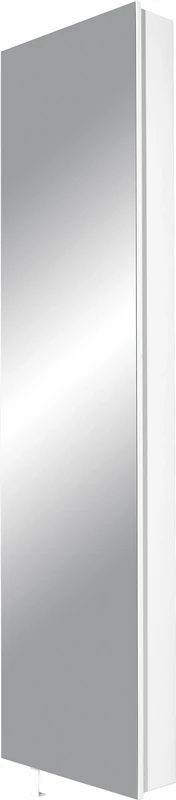 GERMANIA DIE MÖBELMACHER Germania Rotary Shoe Cabinet with Mirror, Wall-Mounted, Wood, White, 50 x 195 x 18 cm