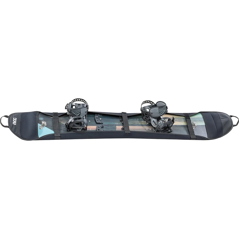 EVOC BOARD COVER NEOPREN elastic snowboard transport bag (elastic material, with carrying handles, fixation with loops, individually adjustable, Size: S/M), Black