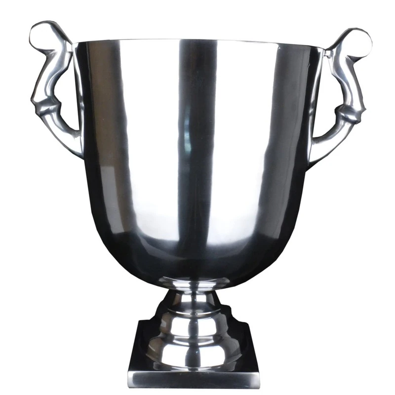 s'home 116179 Polished Aluminium Wine Cooler Pot Design