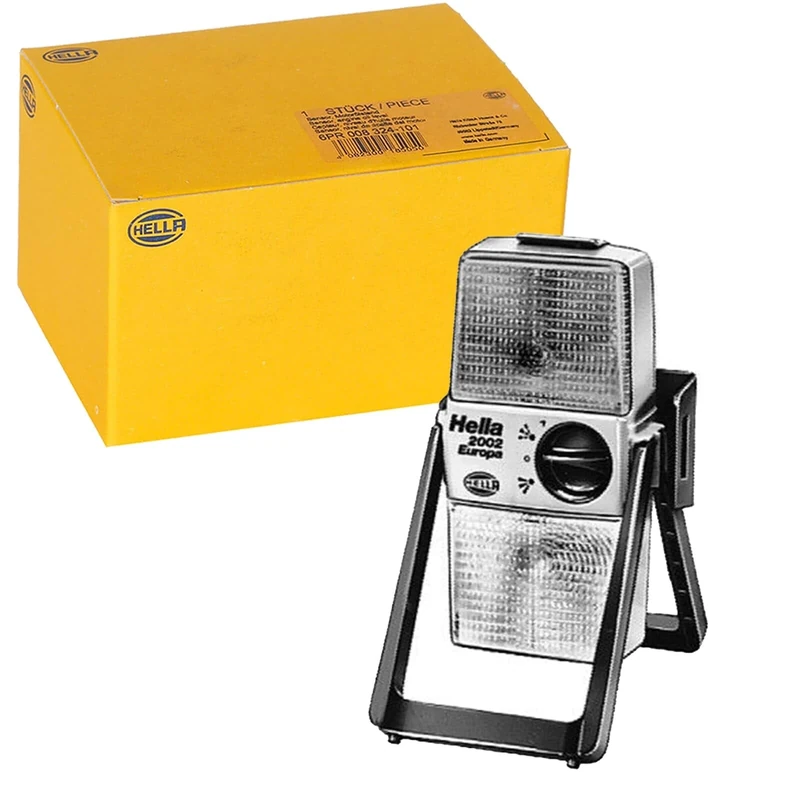 HELLA 2XW 003 146-001 Halogen-Warning Light 2002 - 6V - Yellow - Flat - left/right