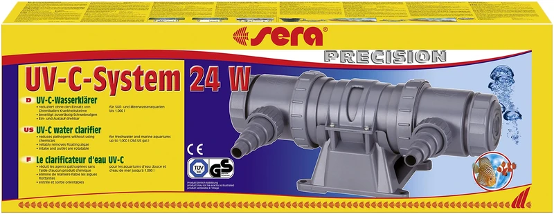 Sera UV-C System - High-Performance UV-C Water Clarifier Against Green Water, Algae Killer, Germs & Parasites, Up to 2500L Aquariums & 8000L Ponds, 2.81kg