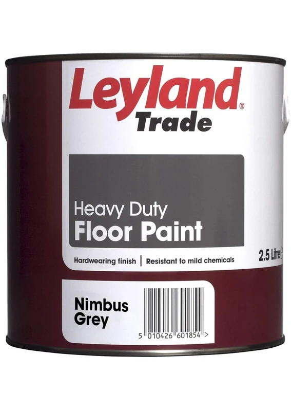 Leyland Trade Heavy Duty Floor Paint - Nimbus Grey 2.5L