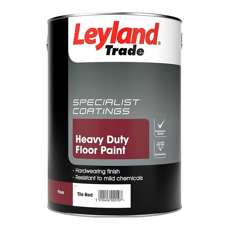 Leyland Trade Heavy Duty Floor Paint - Tile Red 5L