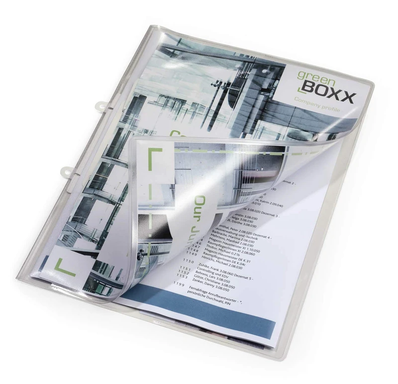 Durable Glass-Clear A4 Presentation Folder | Ideal for Storing Both Punched and UnPunched Documents | Pack of 25 Transparent Document Folders