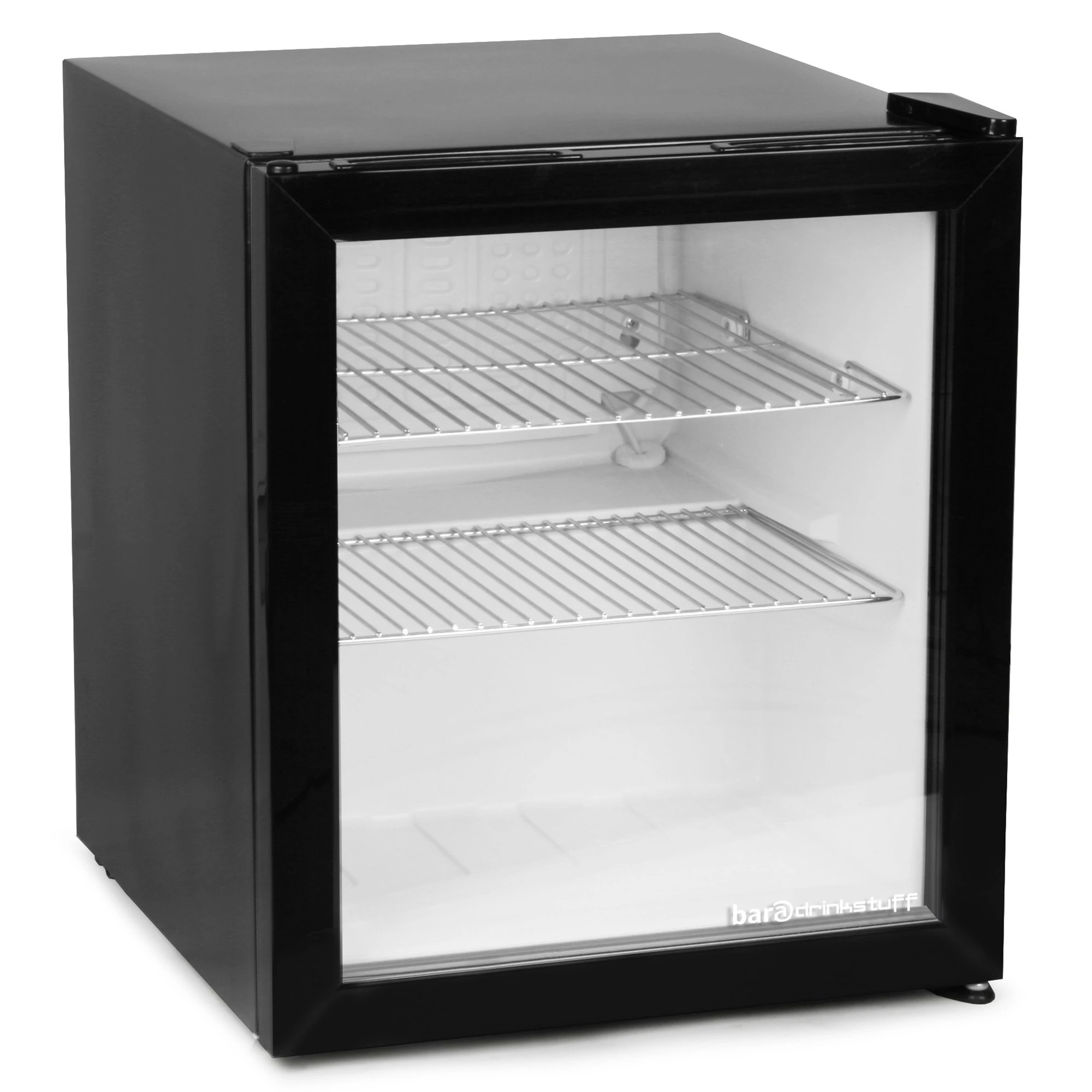 bar@drinkstuff Frostbite Mini Fridge Black - 46ltr Compact Refrigerator Holds 45 x 330ml Cans | F Energy Rating