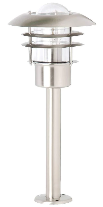 Brilliant Terrence 45784/82 Pedestal Light Stainless Steel