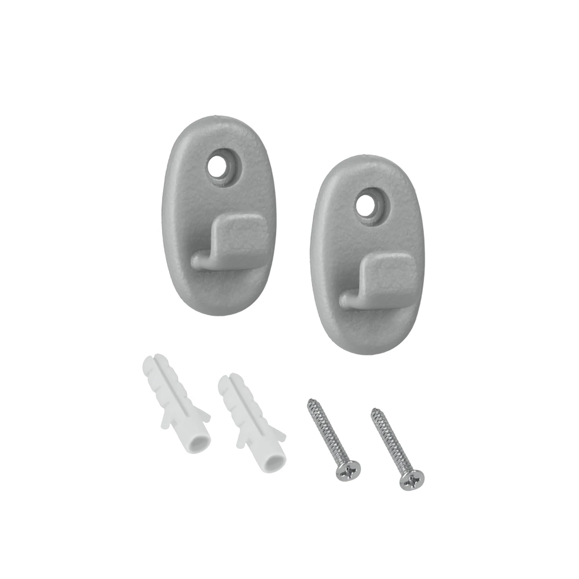 Metaltex "Onda Hook, Silver, 2-Piece