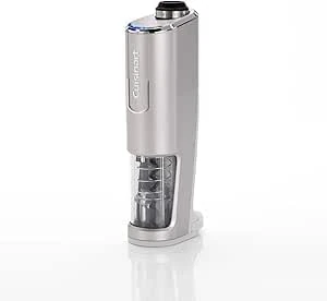 Cuisinart Cordless Wine Opener With Vacuum Sealer Cork screw bottle opener 8hour charge up to 50 bottles Integrated foil cutter Wine lovers gift, Silver
