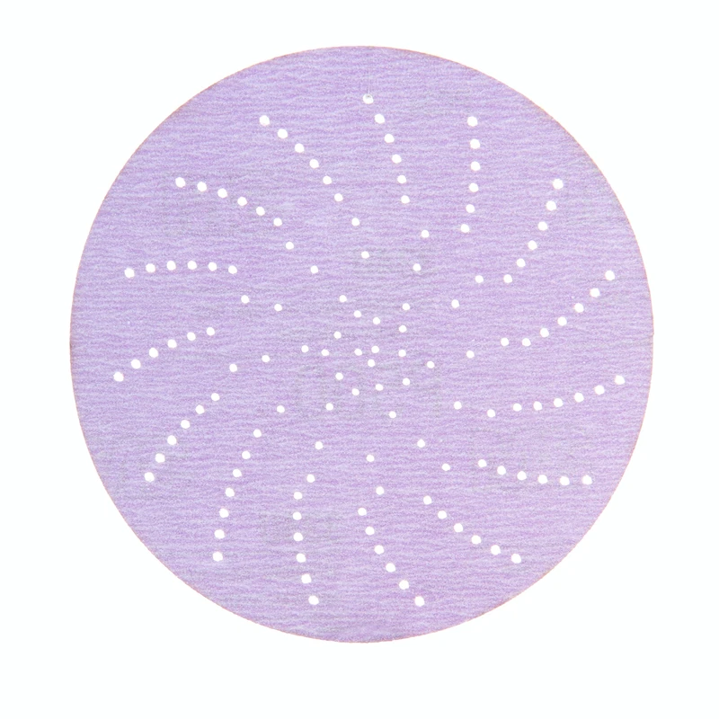 3M Hookit Purple Clean Sanding Disc 334U, 30472, 5 in, P500 Grade, 50 Discs per Carton