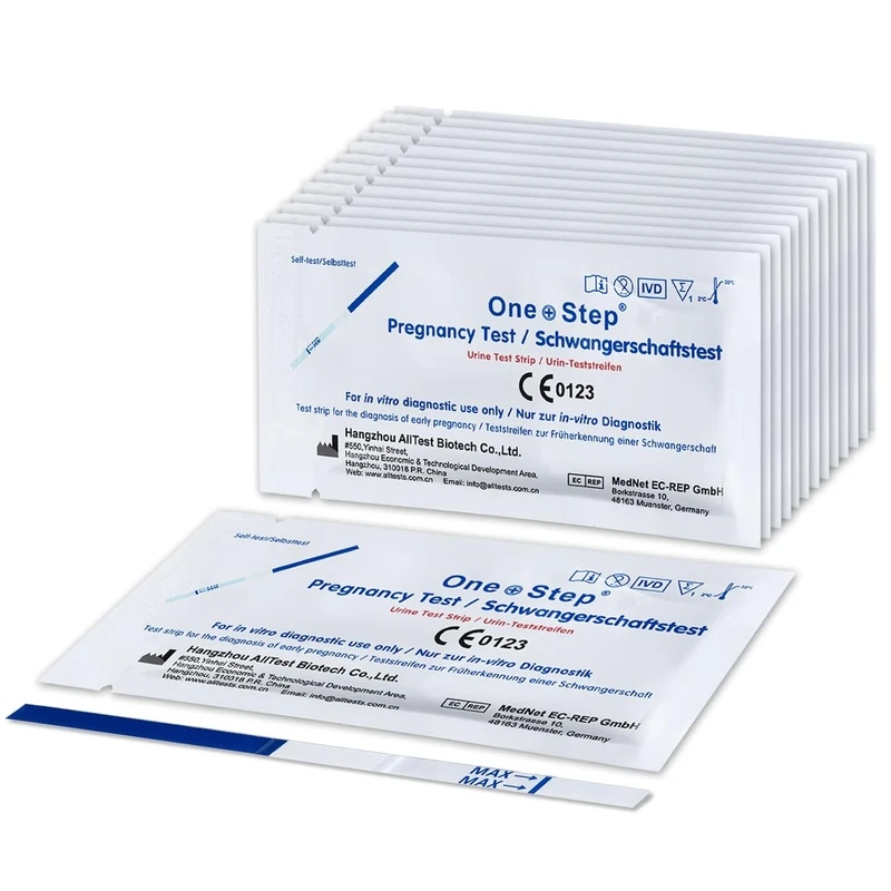 20 x 10mIU/ml Highly Sensitive Wide Width Pregnancy Test Strips (tests up to 6 days earlier)