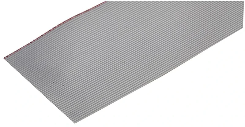 PRO POWER 50-Core 28AWG Ribbon Cable, 30.5m Grey – Flat Internal Connection Wire with Red Polarity Line – PP1108