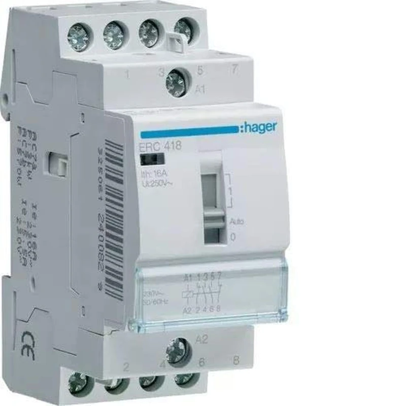 Hager Busch-Jaeger ERC418 Installation Relay 16 A, 2S+2Ö, 230 V