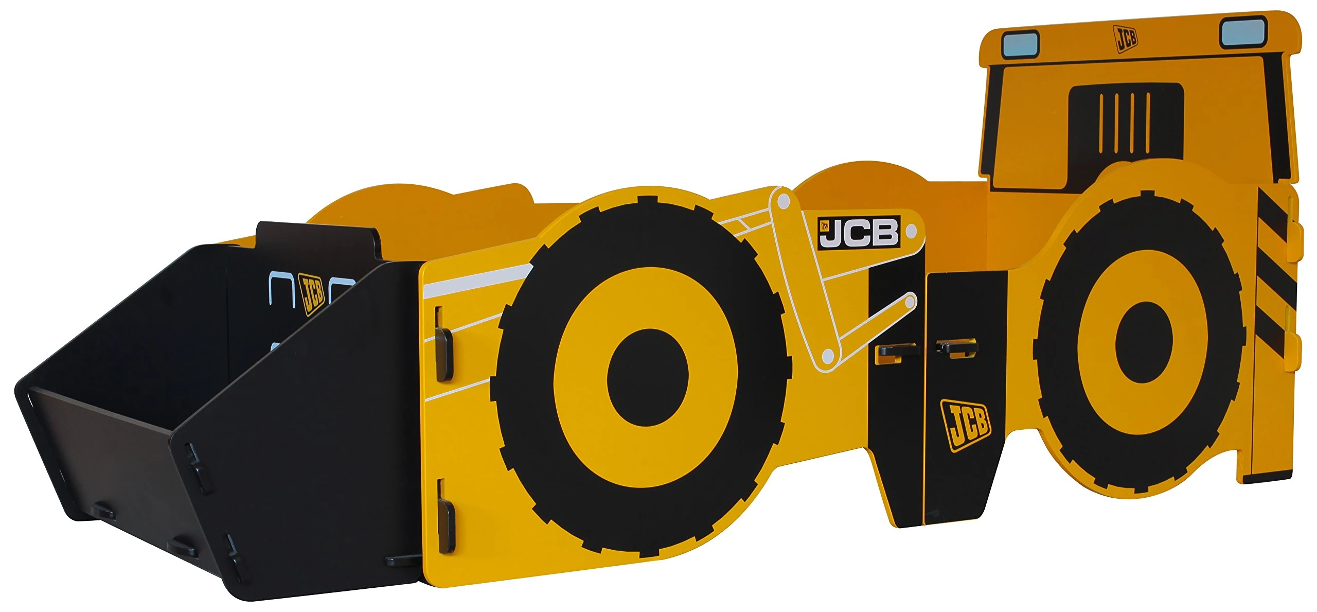Kidsaw Ltd Single 3ft JCB Digger 4 CX Bed Frame, Yellow