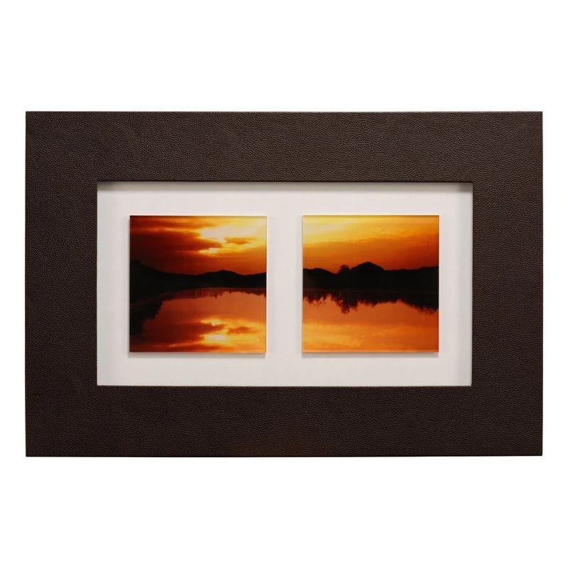 Premier Housewares Framed Sunset Double Wall Art, 50 x 75 cm