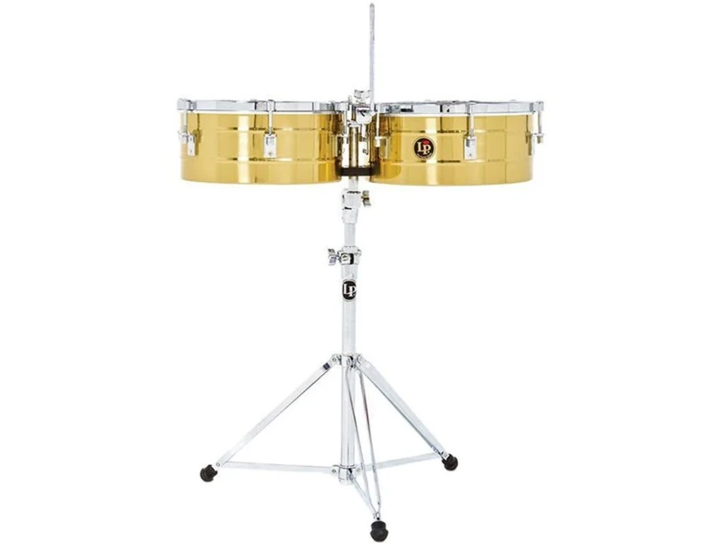 LP Latin Percussion Timbales Tito Puente Solid Brass 12"/13" LP255-B