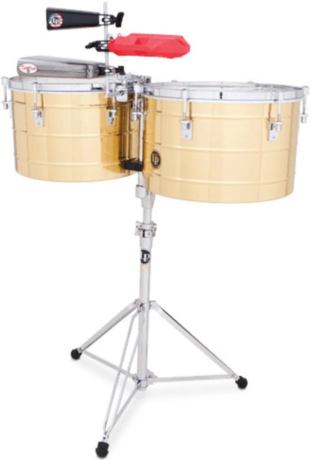 LP Latin Percussion Timbales Tito Puente Thunder Timbs Brass LP258-B
