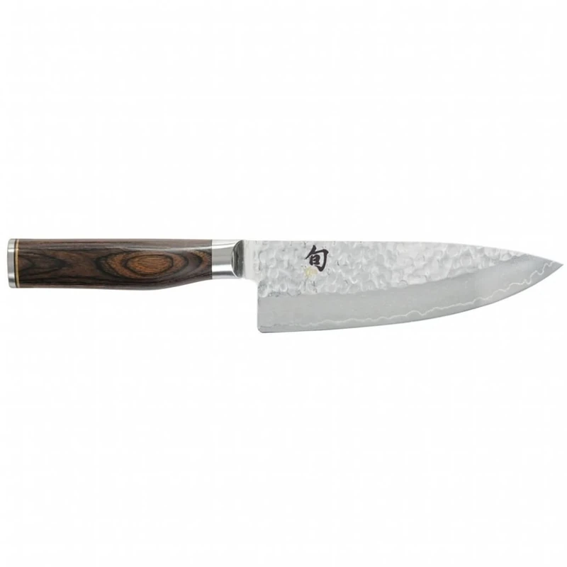 Kai Shun Premier TDM-1723 Chefs Knife 6" (15 cm) Blade Length, Pakka Wood Medium Brown