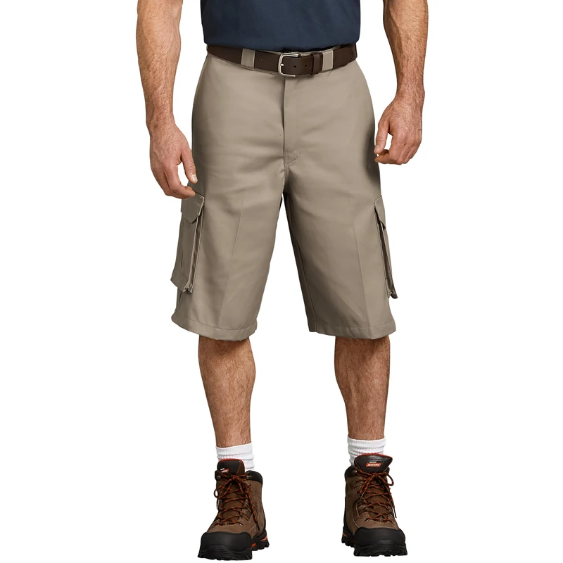 Dickies Men's 13 Inch Loose Fit Twill Cargo Short - Beige -