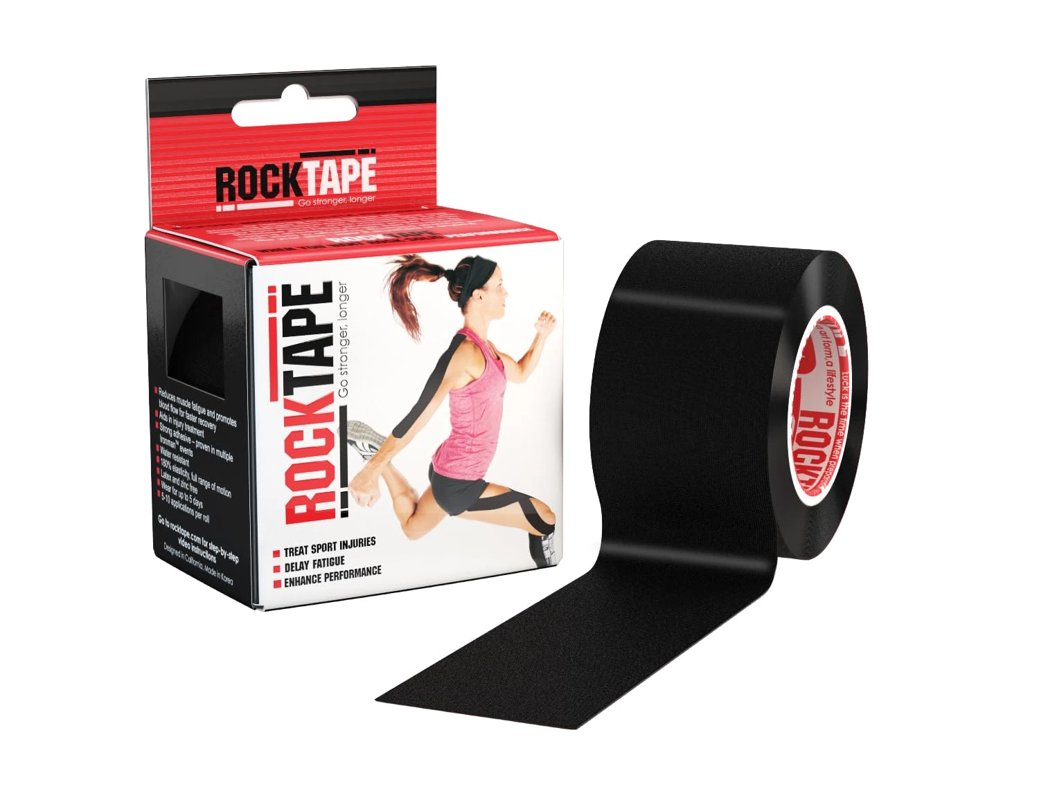 RockTape Endurance Tape-Black-2" X 16.4'