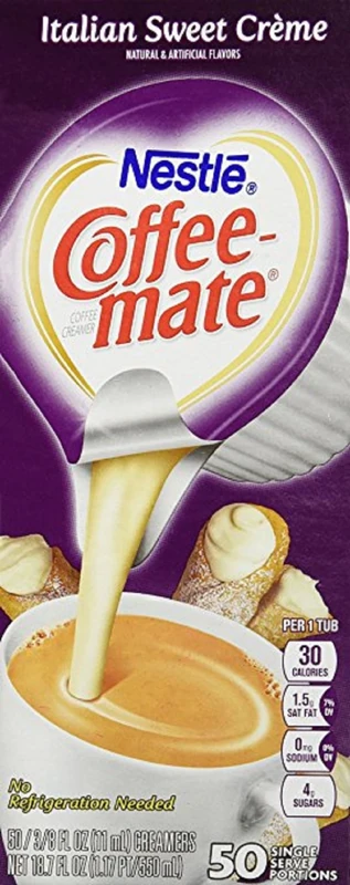 Coffee-mate - Liquid Coffee Creamer, Italian Sweet Creme, 0.375 oz Cups, 50/Box 84652 (DMi BX by Coffee-mate by Coffee-mate