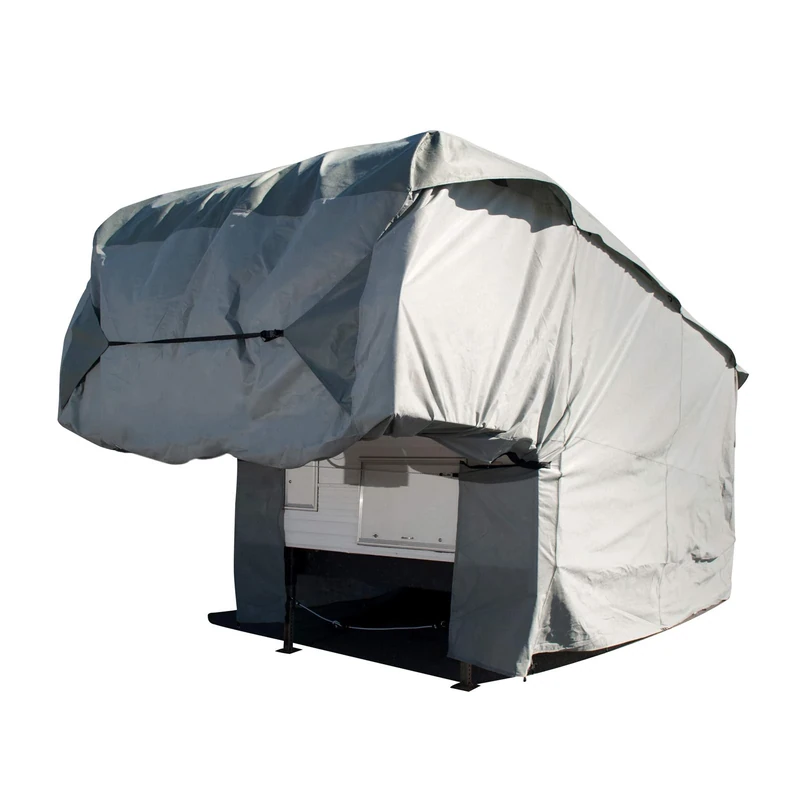 Budge Truck Camper Covers Fits Truck Camper RVs 8' to 9' Long (Gray, Polyproplyene)