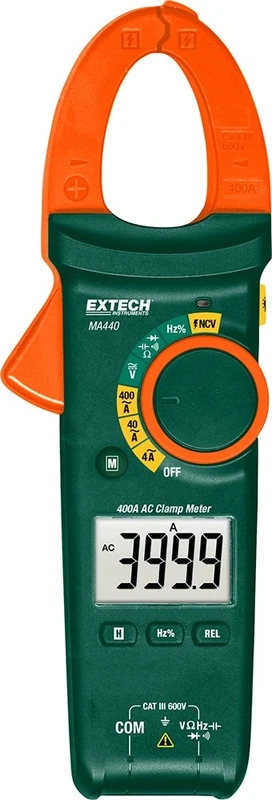 Extech MA440 True Rms 400A AC Clamp Meter with Ncv, Green