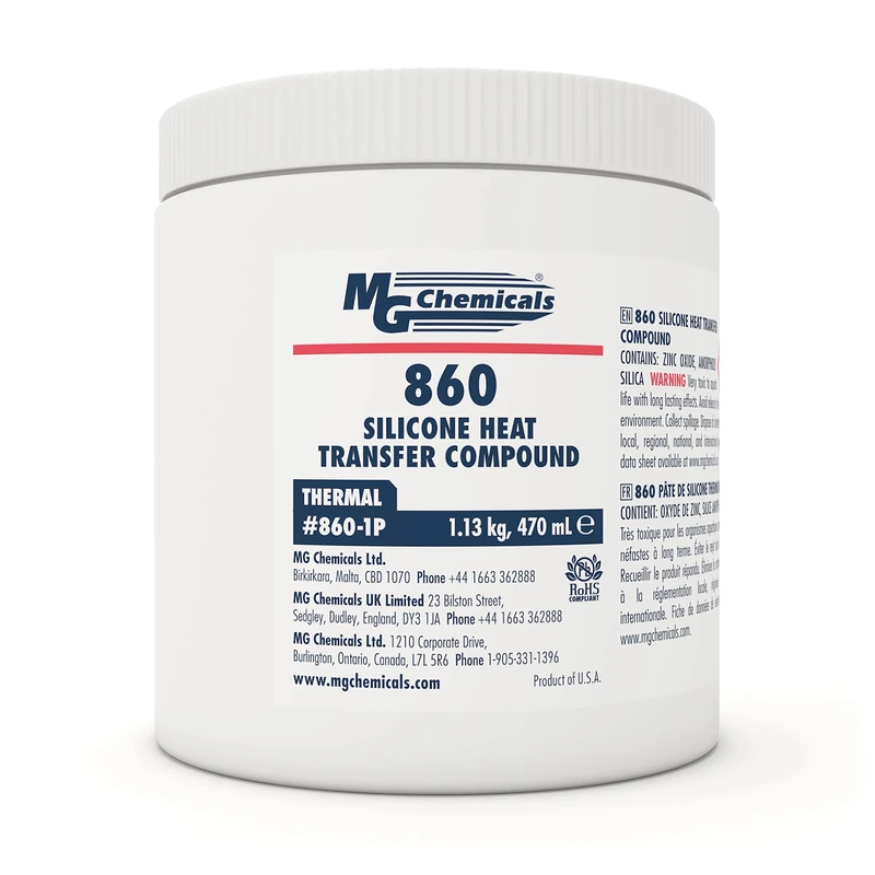 MG Chemicals Silicone Heat Transfer Compound, 1 pint Tub, White