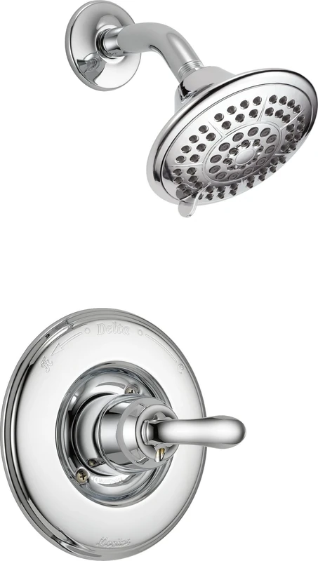Delta Linden 14 Series Single-Function Shower Trim Kit with 5-Spray Touch Clean Shower Head, Chrome T14294 (Valve Not Included)
