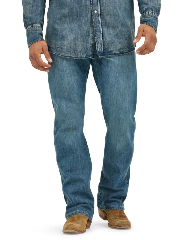 Wrangler Men's Retro Relaxed Fit Boot Cut Jean, Rocky Top, 34W x 30L