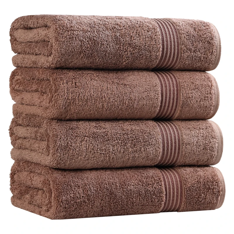 Home City, 100% Cotton, Towel Set, Mocha - Towel