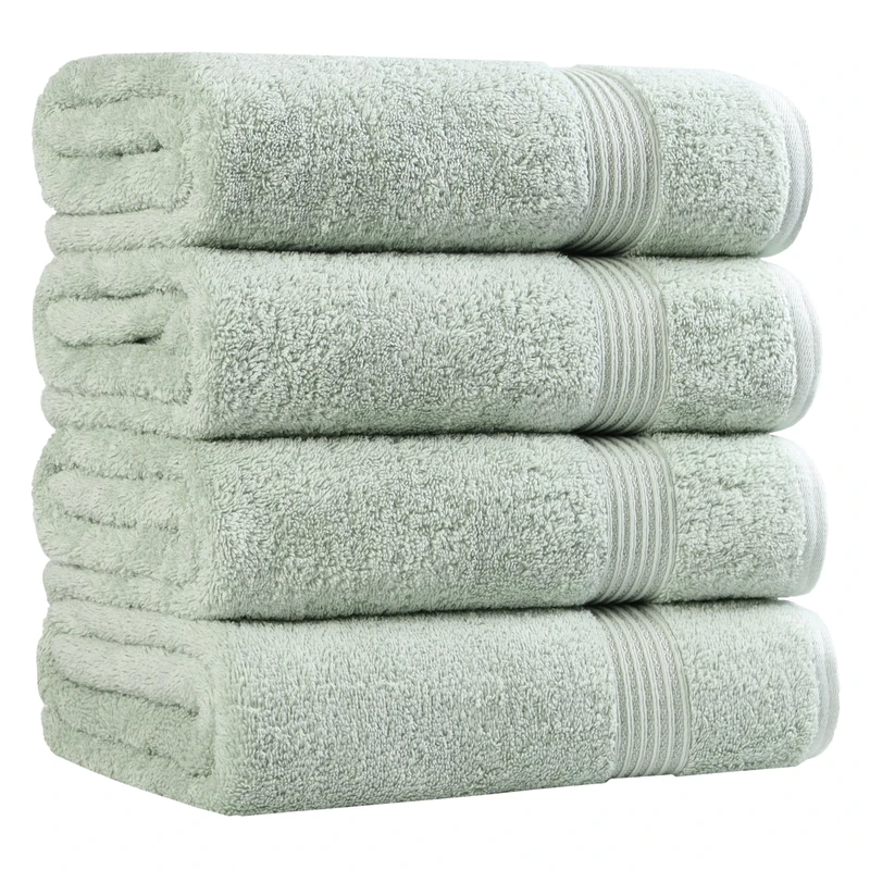 Home City, 100% Cotton, Towel Set, Sage - Towel