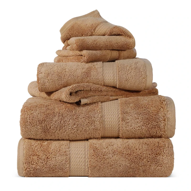 Home City, 100% Cotton, Towel Set, Rust - Towel