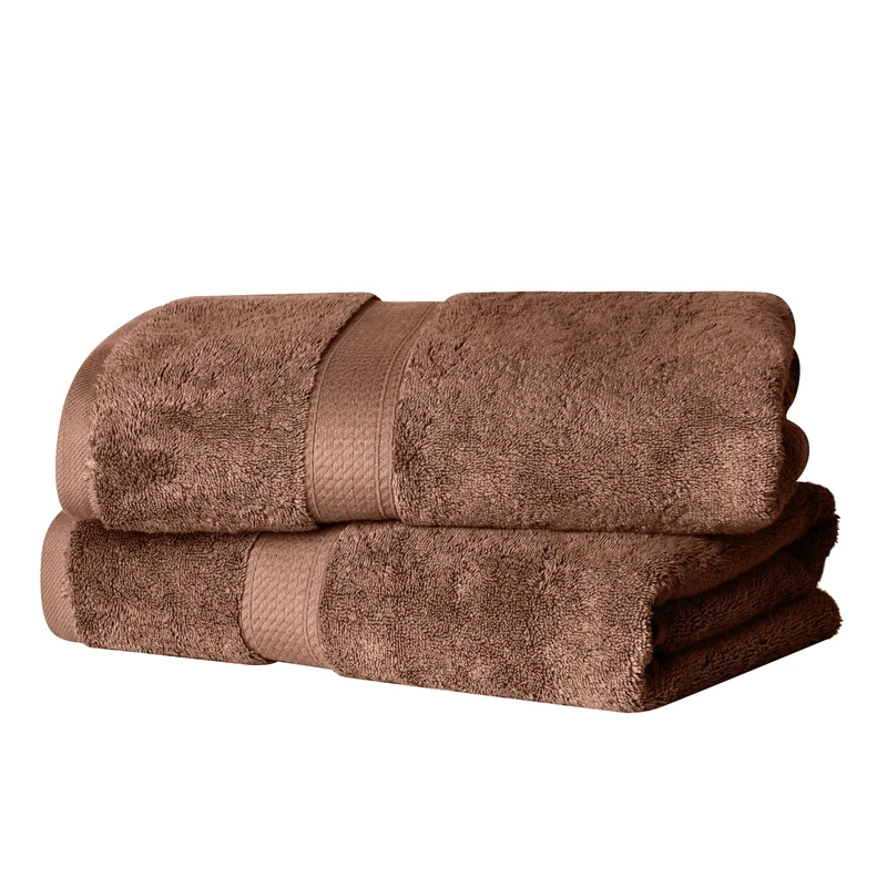 Home City, 100% Cotton, Towel Set, Chocolate - Towel