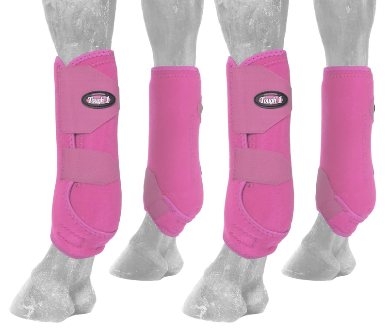 Tough 1 Extreme Vented Sport Boots Set, Pink, Large