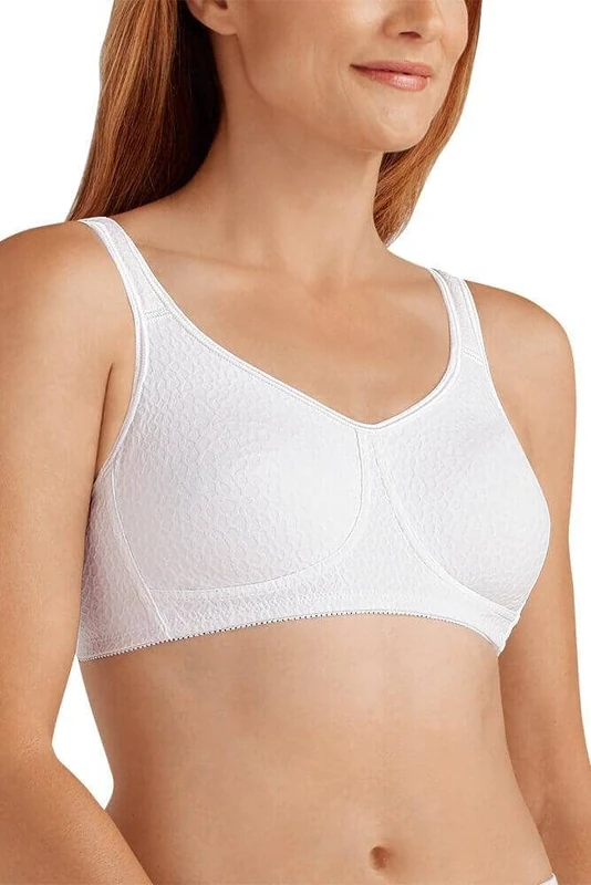 AMOENA Women's Mona Wire Free Pocketed Mastectomy Soft Bra - White - 38AA