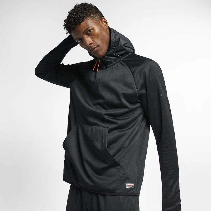 NIKE AA4217-010 M NK FC HOODIE Sweatshirt Men's BLACK/(BLACK) Size M