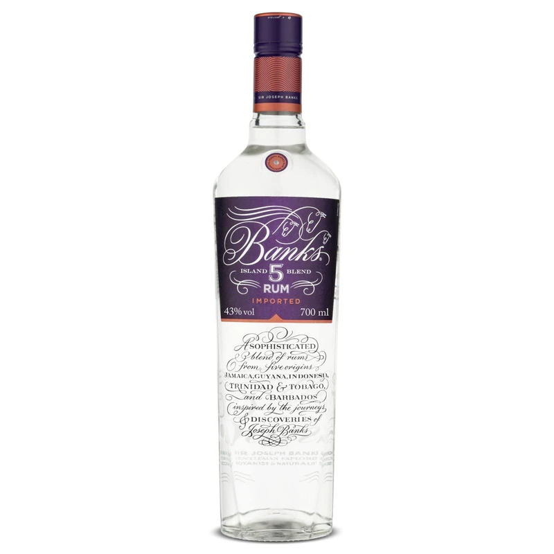 Banks 5 Island Blend Premium White Rum - 70cl, 43% ABV