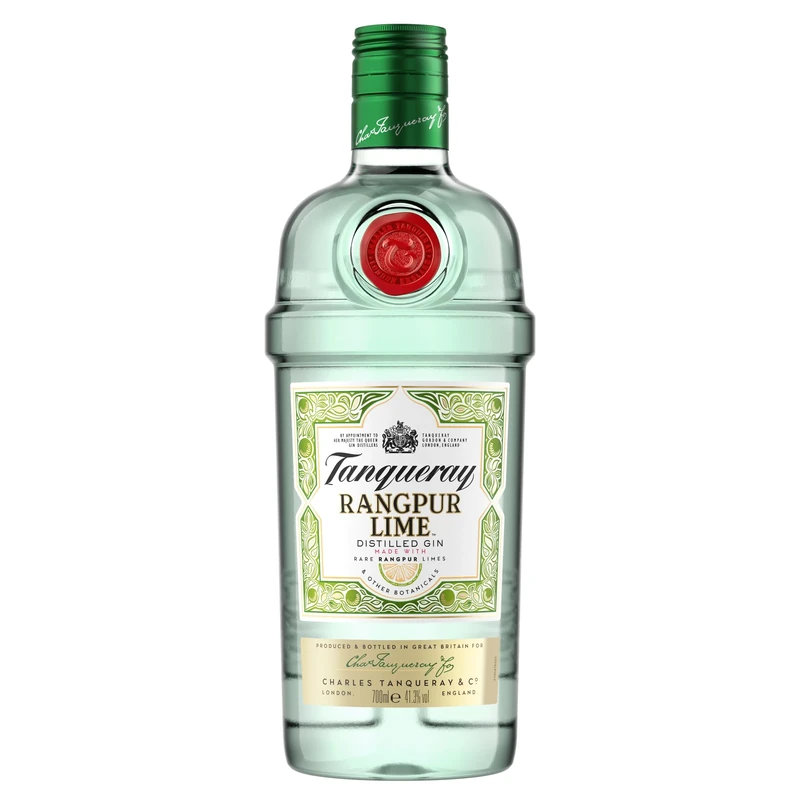 Tanqueray Rangpur Lime Distilled Gin | 41.3% vol | 70cl | Made with Rangpur Limes & Gin Botanicals | Citrus Flavours with a Twist of Herbs | Enjoy with Ice & Tonic