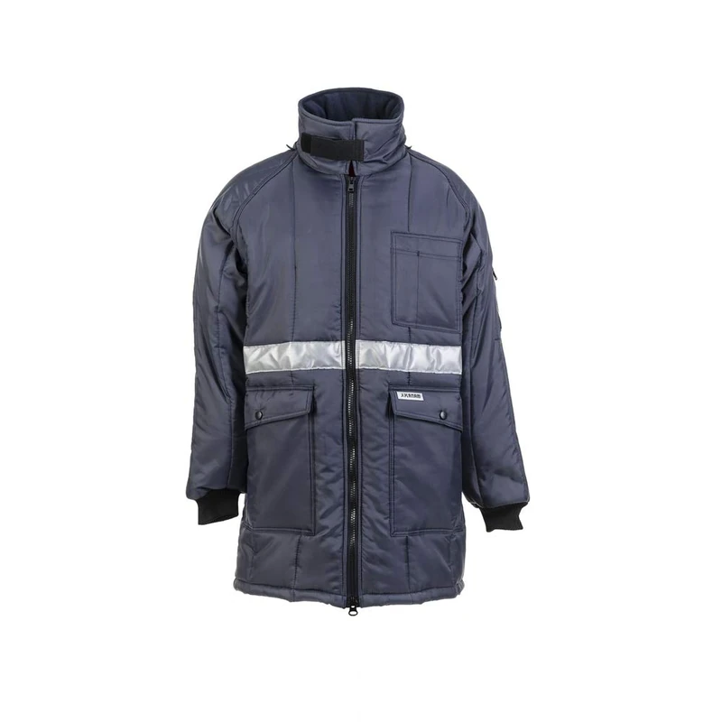 Planam 5121060 Size 2X-Large "Cold Storage" Parka - Marine Blue/Red