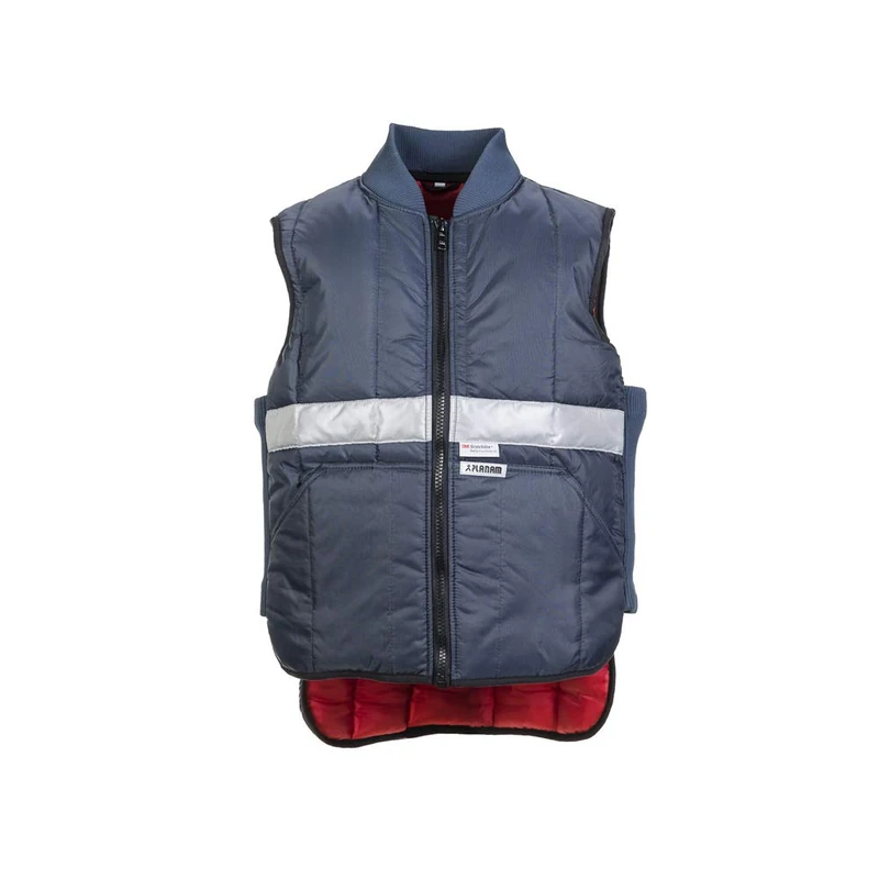 Planam 5122060 Size 2X-Large "Cold Storage" Vest - Marine Blue/Red