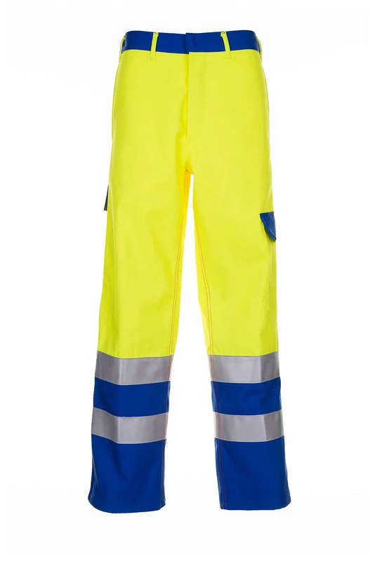 Planam 5222044 Size 44 "Major Protect" Trousers - Yellow/Royal Blue