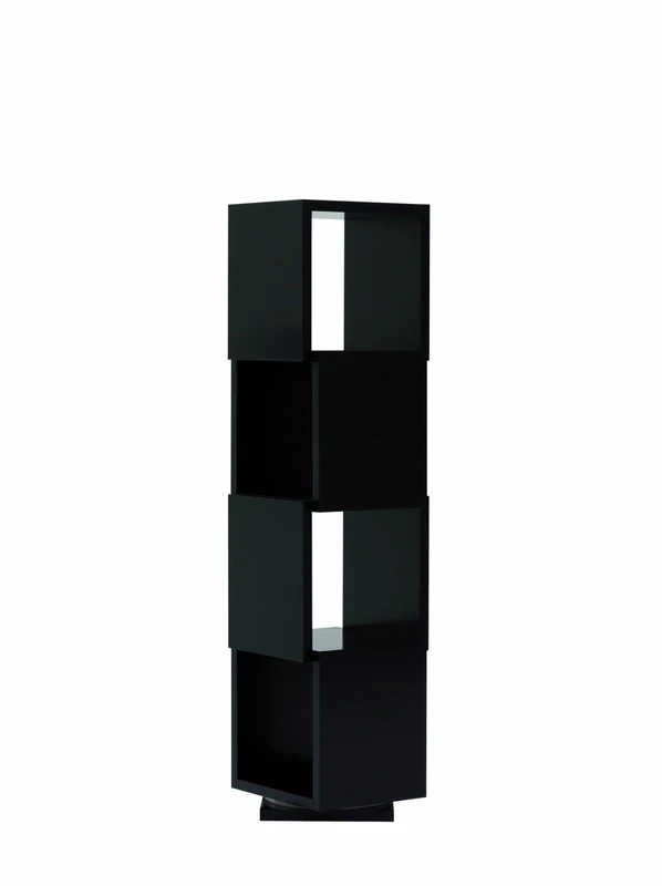 TemaHome Shell Rotative Unit, 40 x 40 x 156 cm, Pure Matt Black